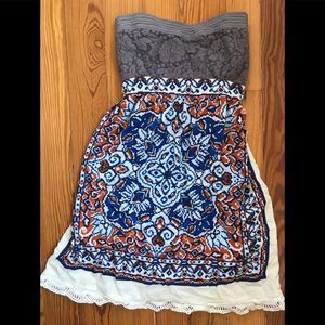 Flying Tomato Strapless Dress